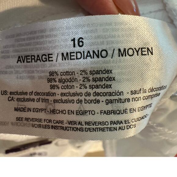 Gloria Vanderbilt Amanda Boot Cut Jeans – White | Women’s Size 16 NWT - Picture 8 of 11